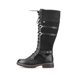 Rieker Damen Hochschaftstiefel tiefschwarz