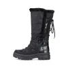 Rieker Damen Hochschaftstiefel graphitschwarz