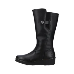 Rieker Damen Hochschaftstiefel tiefschwarz