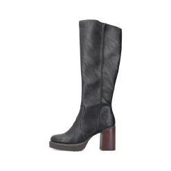 Rieker Damen Hochschaftstiefel tiefschwarz