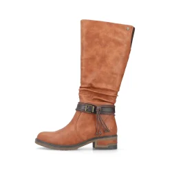 Rieker Damen Hochschaftstiefel nougatbraun
