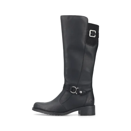 Rieker Damen Hochschaftstiefel nachtschwarz