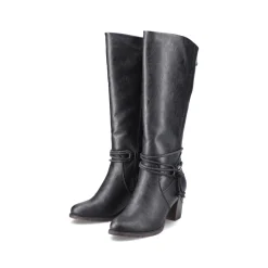 Rieker Damen Hochschaftstiefel tiefschwarz