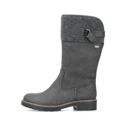 Rieker Damen Hochschaftstiefel graphitgrau