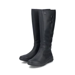 Rieker Damen Hochschaftstiefel nachtschwarz