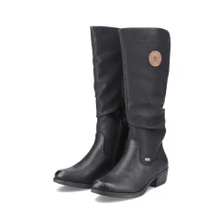 Rieker Damen Hochschaftstiefel tiefschwarz