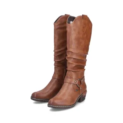 Rieker Damen Hochschaftstiefel karamellbraun