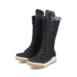Rieker Damen Hochschaftstiefel asphaltschwarz
