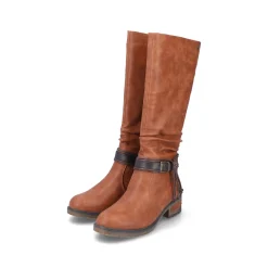 Rieker Damen Hochschaftstiefel nougatbraun