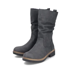 Rieker Damen Hochschaftstiefel schattengrau