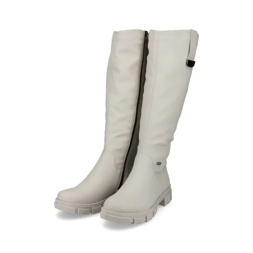Rieker Damen Hochschaftstiefel hellbeige