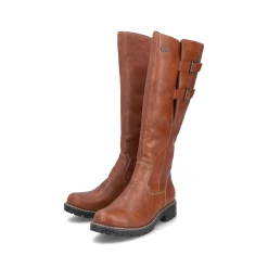 Rieker Damen Hochschaftstiefel karamellbraun
