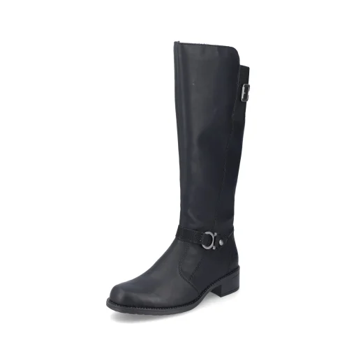 Rieker Damen Hochschaftstiefel nachtschwarz