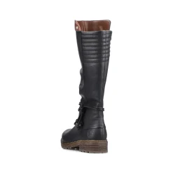 Rieker Damen Hochschaftstiefel tiefschwarz