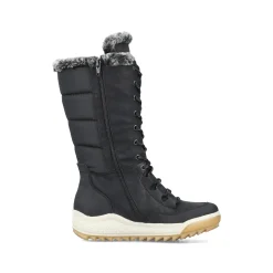 Rieker Damen Hochschaftstiefel asphaltschwarz
