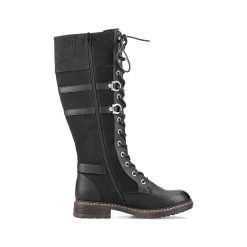 Rieker Damen Hochschaftstiefel tiefschwarz