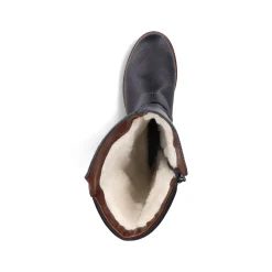 Rieker Damen Hochschaftstiefel tiefschwarz