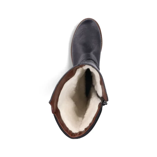 Rieker Damen Hochschaftstiefel tiefschwarz