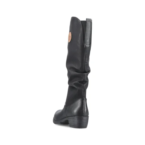 Rieker Damen Hochschaftstiefel tiefschwarz