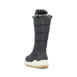 Rieker Damen Hochschaftstiefel asphaltschwarz