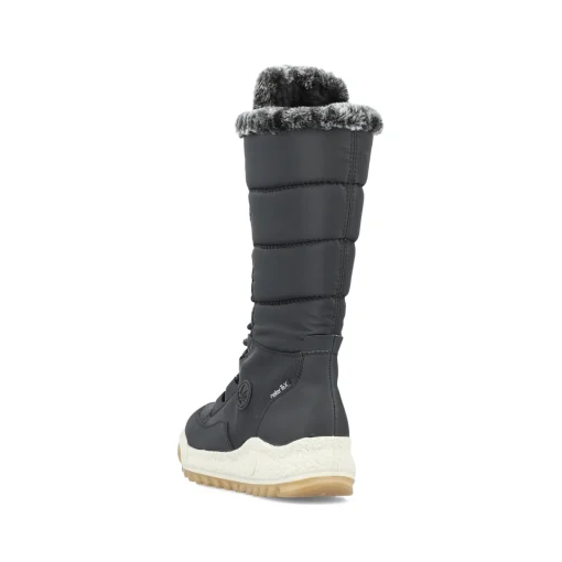 Rieker Damen Hochschaftstiefel asphaltschwarz