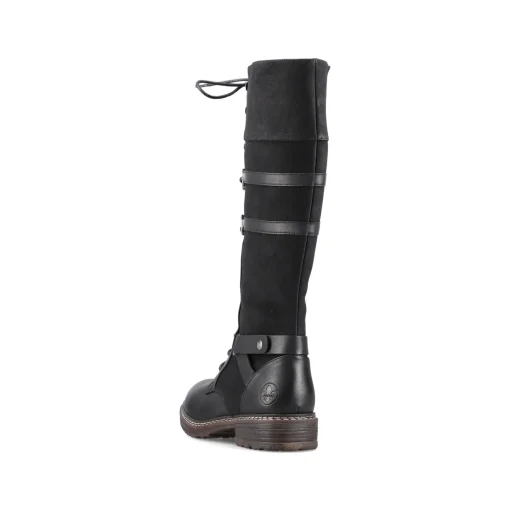 Rieker Damen Hochschaftstiefel tiefschwarz