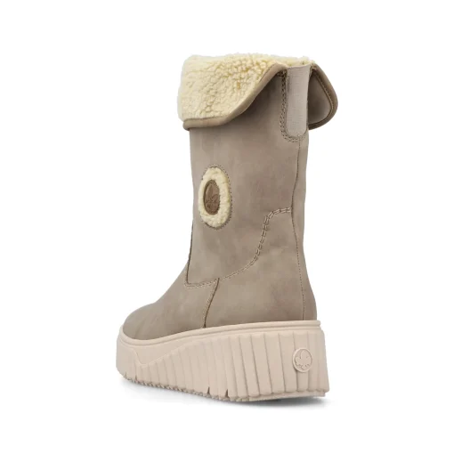 Rieker Damen Hochschaftstiefel graubeige