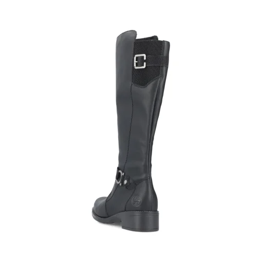 Rieker Damen Hochschaftstiefel nachtschwarz