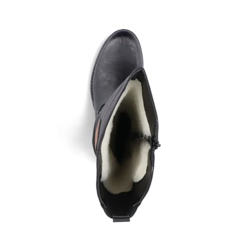 Rieker Damen Hochschaftstiefel tiefschwarz