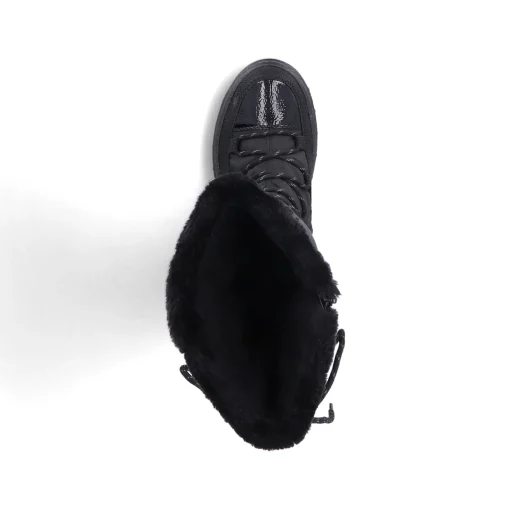 Rieker Damen Hochschaftstiefel graphitschwarz