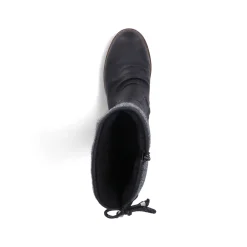 Rieker Damen Hochschaftstiefel asphaltschwarz