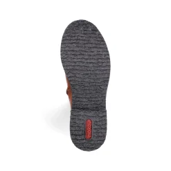 Rieker Damen Hochschaftstiefel karamellbraun-schwarz