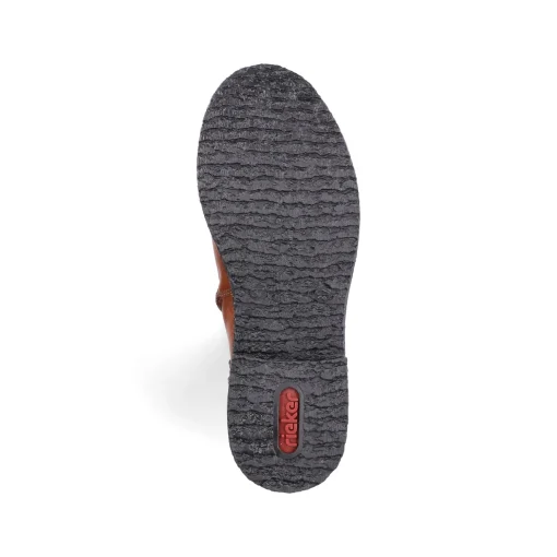 Rieker Damen Hochschaftstiefel karamellbraun-schwarz