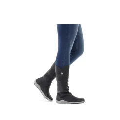 Rieker Damen Hochschaftstiefel tiefschwarz