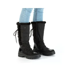 Rieker Damen Hochschaftstiefel graphitschwarz