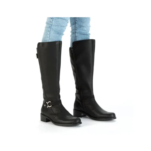 Rieker Damen Hochschaftstiefel nachtschwarz