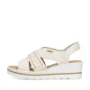 Rieker Damen Keilsandaletten hellbeige
