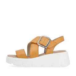 Rieker Damen Keilsandaletten saffron