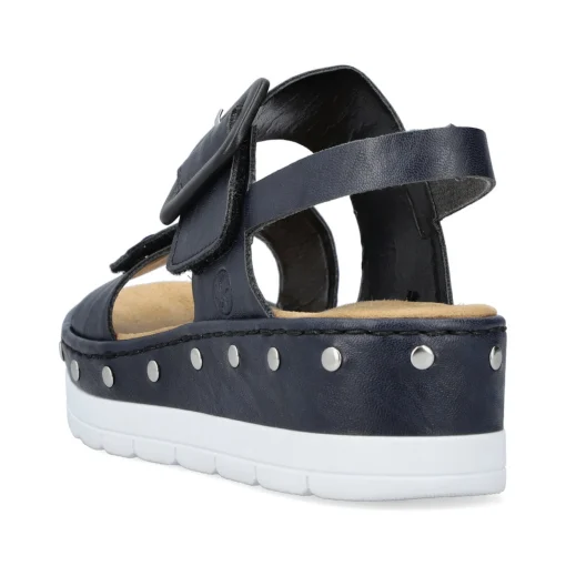 Rieker Damen Keilsandaletten marineblau