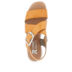 Rieker Damen Keilsandaletten saffron