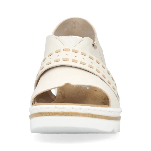 Rieker Damen Keilsandaletten hellbeige