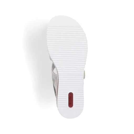 Rieker Damen Keilsandaletten silber-metallic