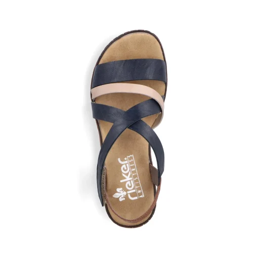 Rieker Damen Keilsandaletten marineblau