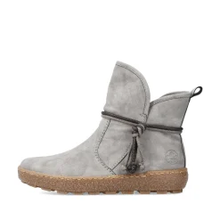 Rieker Damen Kurzstiefel silbergrau