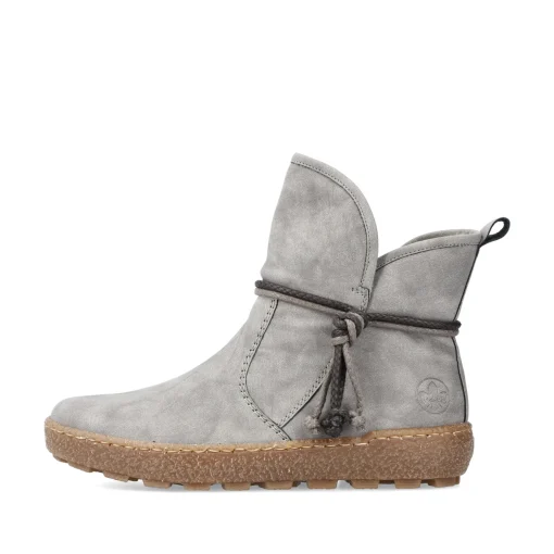 Rieker Damen Kurzstiefel silbergrau