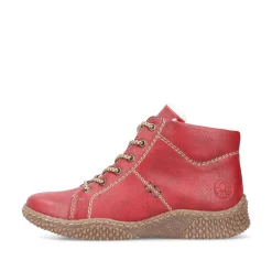 Rieker Damen Kurzstiefel erdbeerrot