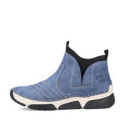 Rieker Damen Kurzstiefel blaugrau