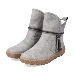 Rieker Damen Kurzstiefel silbergrau