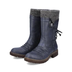 Rieker Damen Kurzstiefel schieferblau