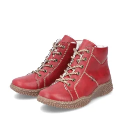 Rieker Damen Kurzstiefel erdbeerrot